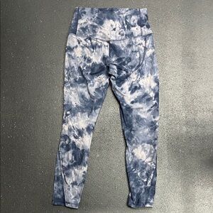 lululemon align Blue and White Tie-Dye Leggings